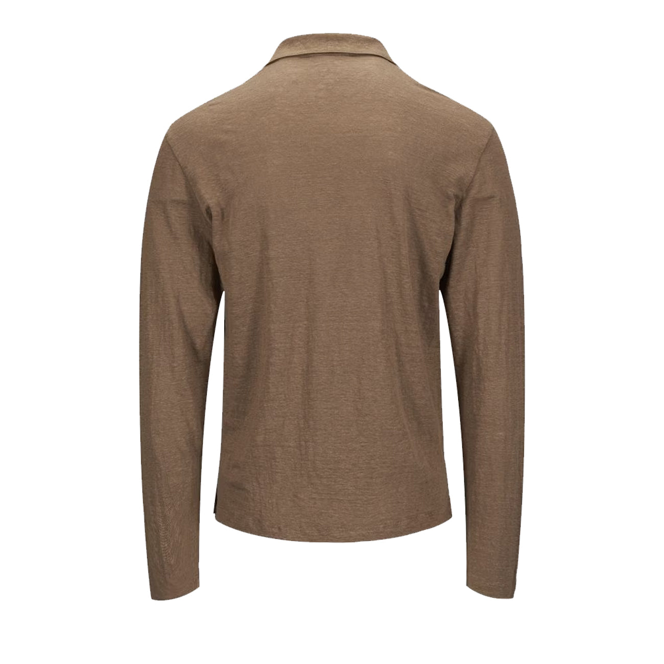 LA FILERIA Polo In Lino Uomo Fango 60188/96803 410 FANGO 