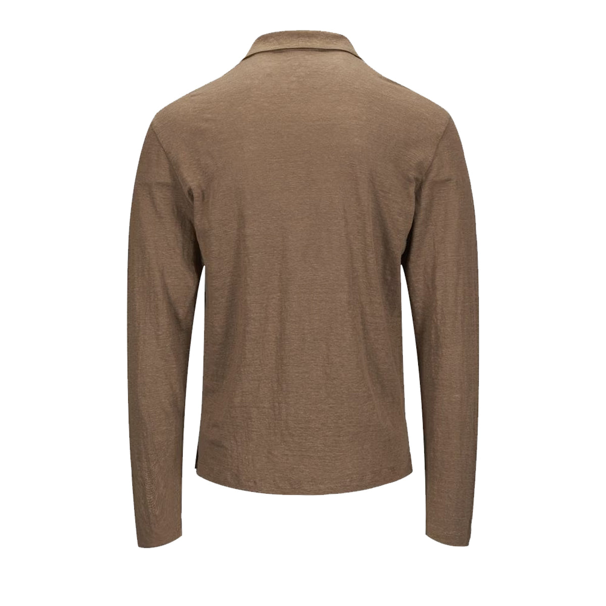 LA FILERIA Polo In Lino Uomo Fango 60188/96803 410 FANGO 