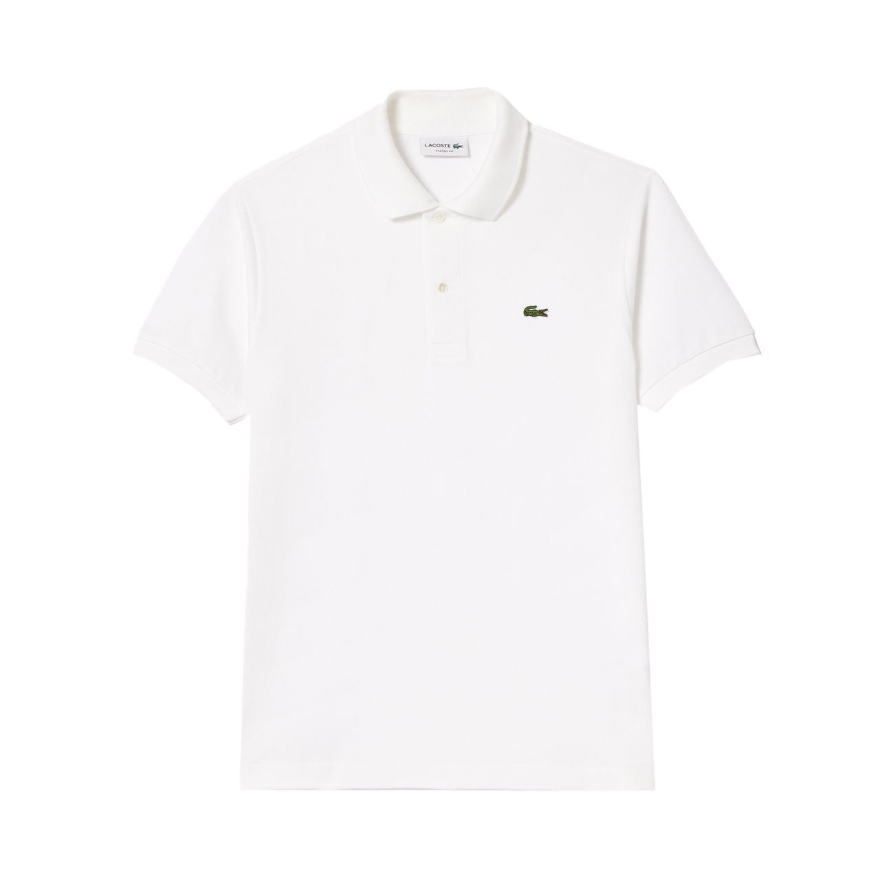 LACOSTE Polo In Cotone Petit Piquè Uomo Bianco 1212 001 BIANCO 