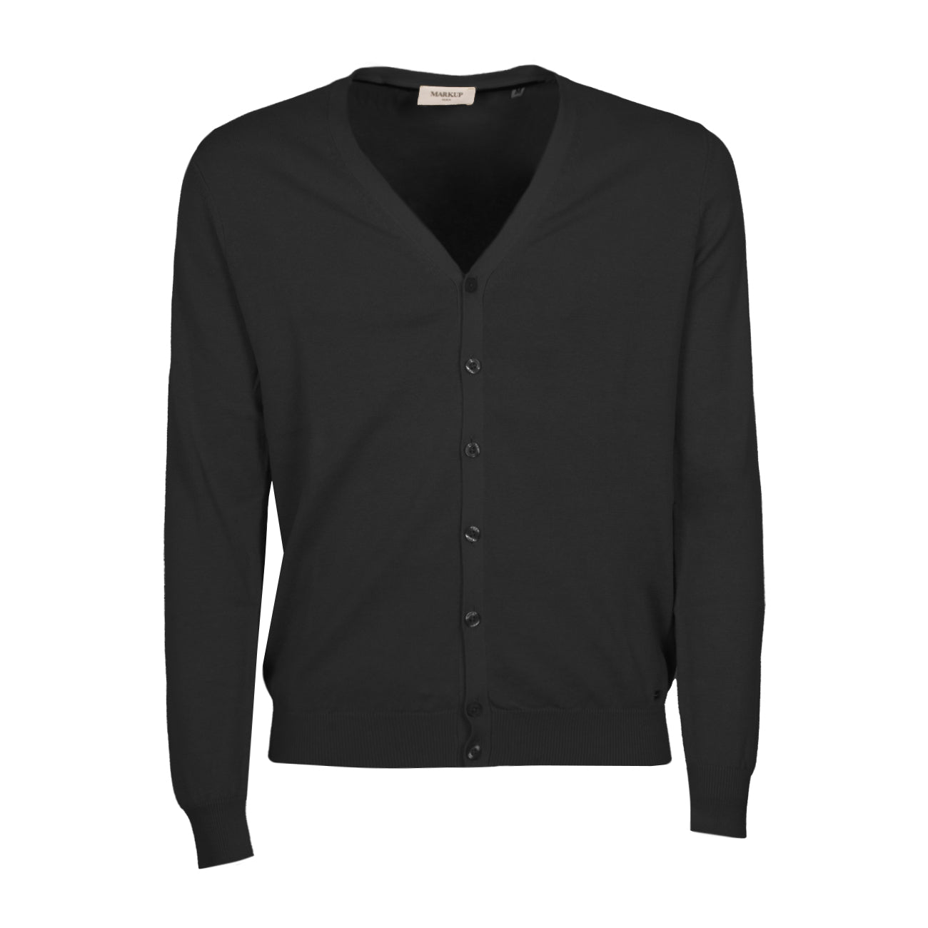 MARKUP Cardigan In Cotone Uomo Nero MK10003 NERO 