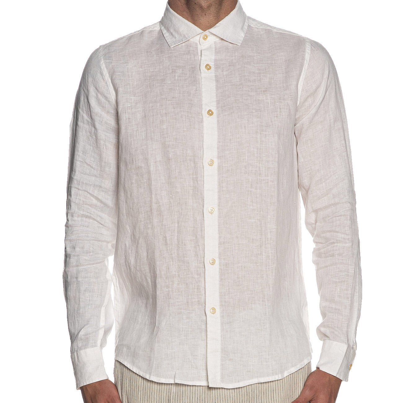 MARKUP Camicia In Lino Uomo Bianco MK13003 BIANCO 