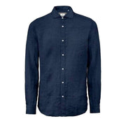 MARKUP Camicia In Lino Uomo Blue MK13003 BLUE 