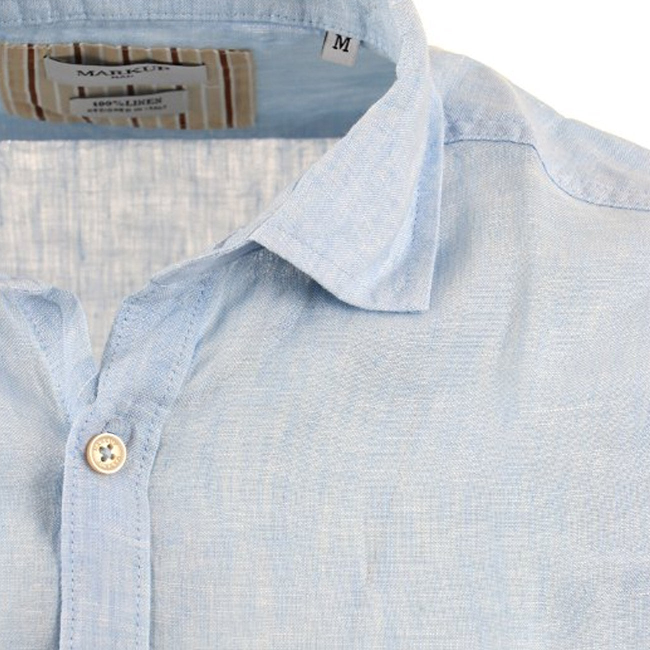 MARKUP Camicia In Lino Uomo Celeste MK13003 CELESTE 