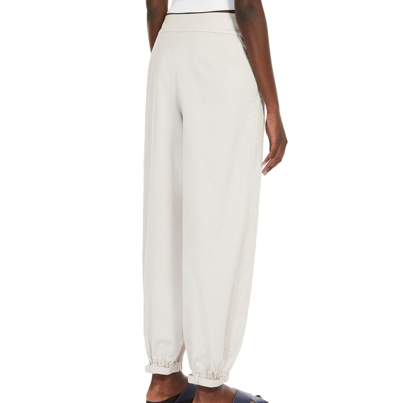 MAX MARA LEISURE Pantalone Candela In Cotone Donna Roccia CANDELA 2416131028600 003 ROCCIA 