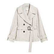 MAX MARA S Trench Corto Jtrench Antigoccia Donna Ecru JTRENCH 2419021034600 002 ECRU 
