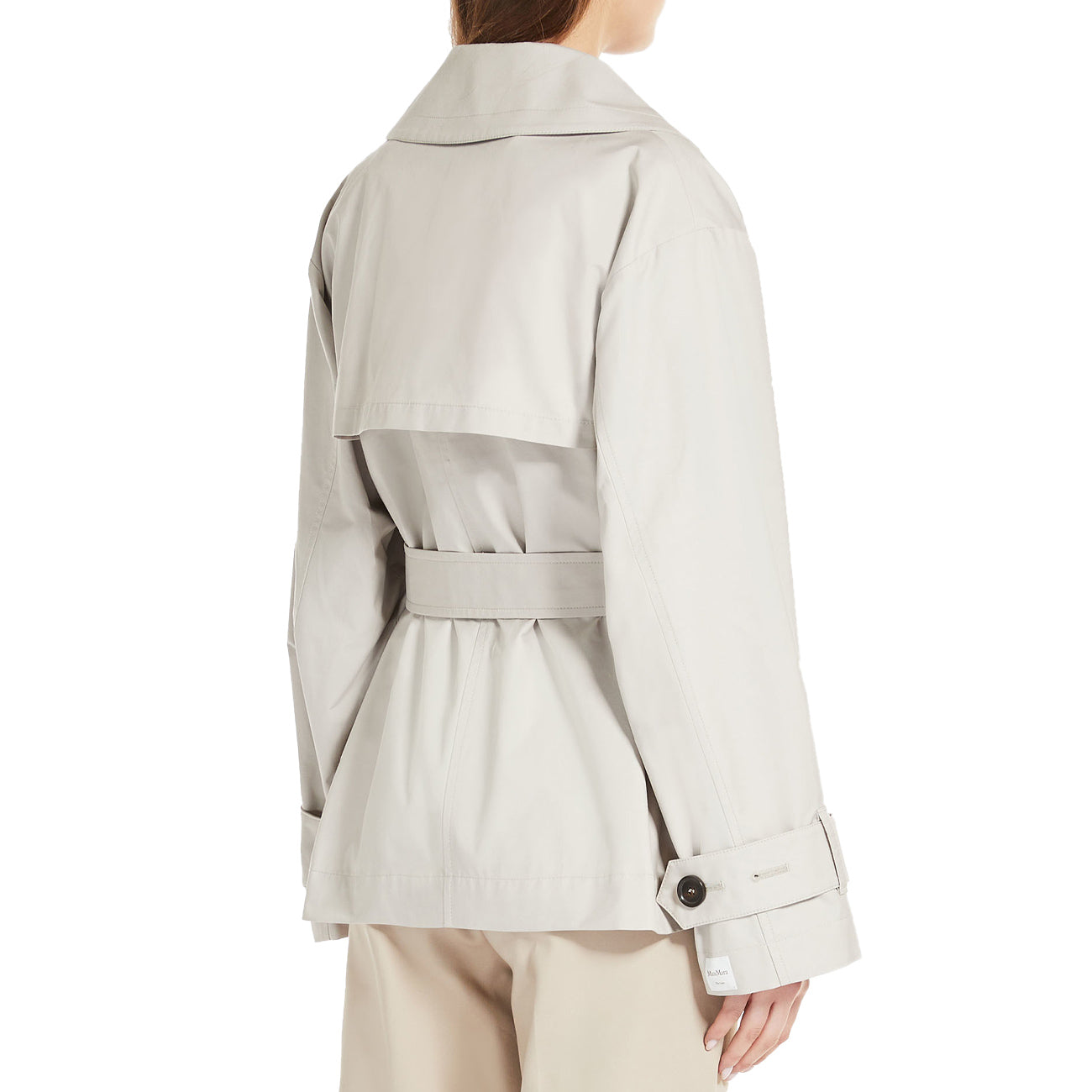 MAX MARA S Trench Corto Jtrench Antigoccia Donna Ecru JTRENCH 2419021034600 002 ECRU 