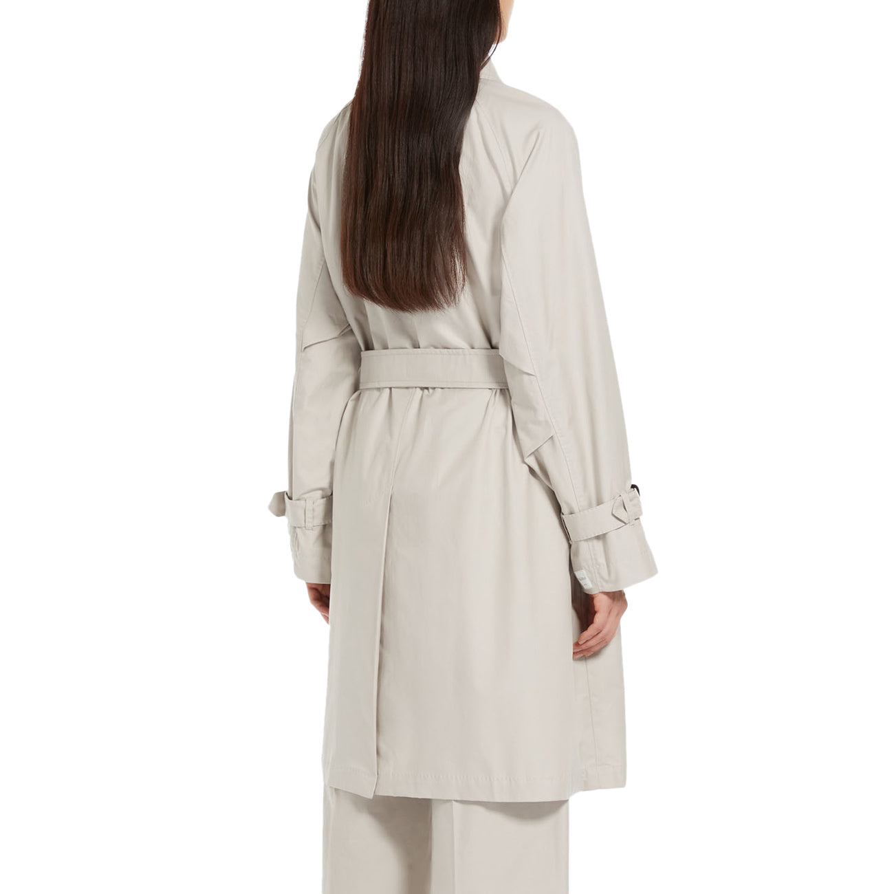 MAX MARA LEISURE Trench Titrench In Cotone Donna Ecru TITRENCH 2419021014600 002 ECRU 