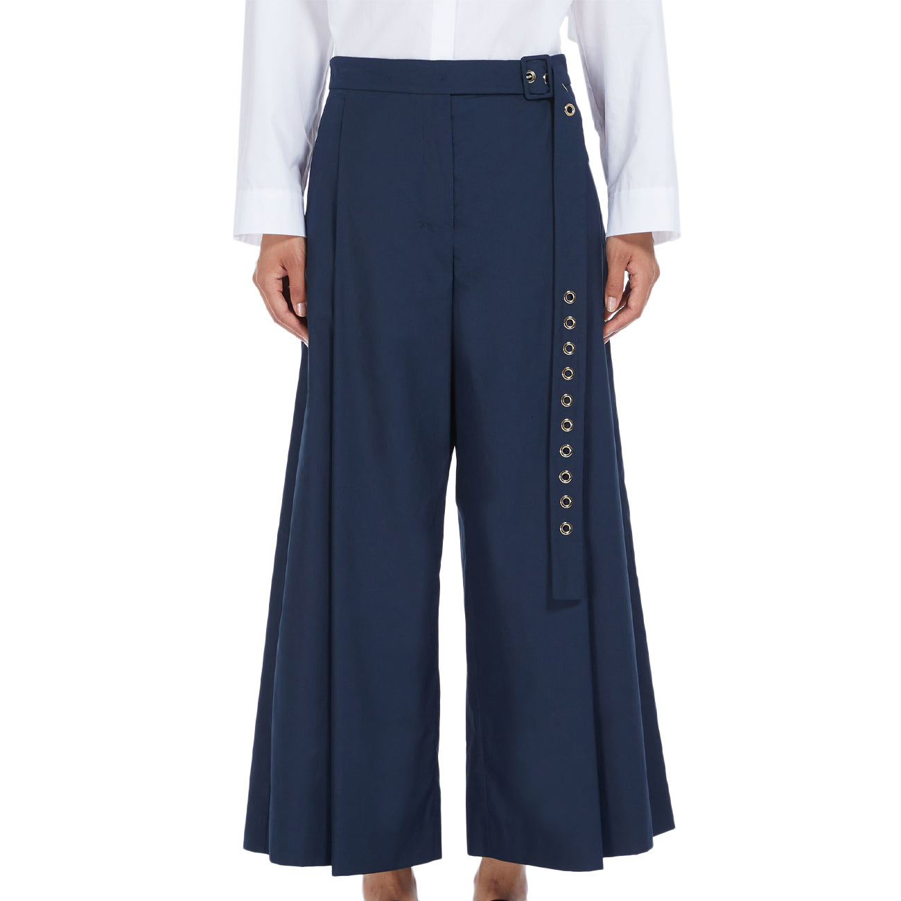 MAX MARA S Pantalone Assiro Donna Blue Mare ASSIRO 2419131013600 042 BLUE MARE 
