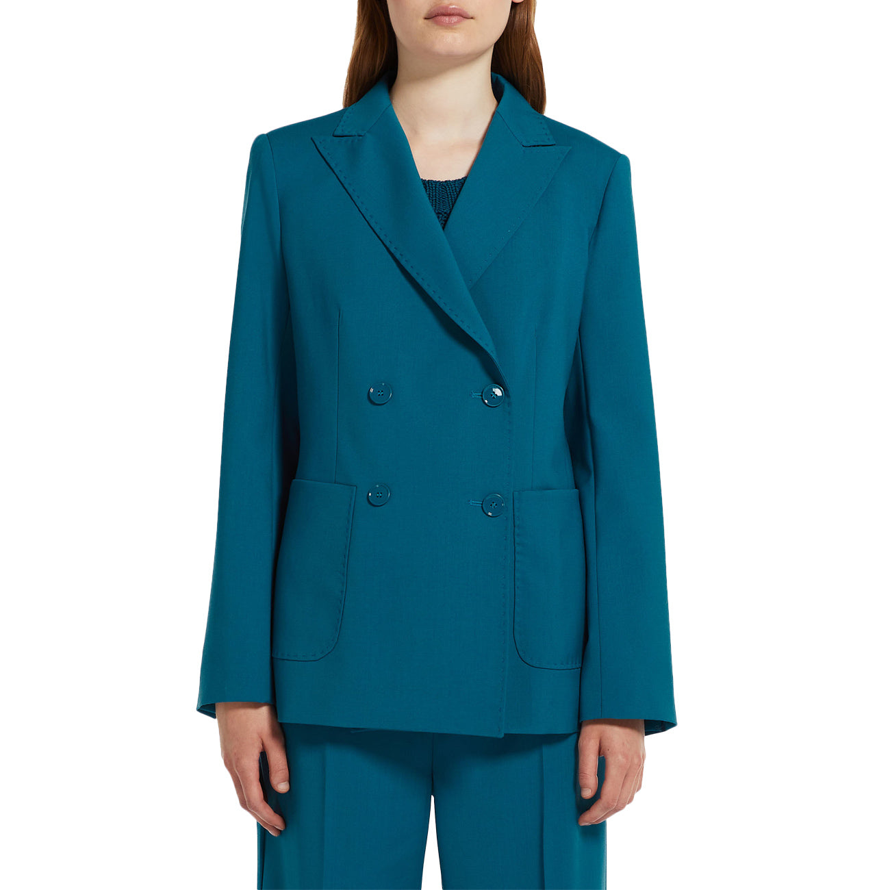 MAX MARA WEEKEND Blazer Nervoso Donna Iris Blue NERVOSO 2415041041600 007 IRIS BLUE 