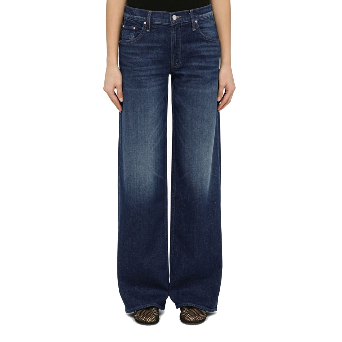 MOTHER Jeans The Down Low Spinner Heel Donna Digital Underground 10258-259-DGT DIGITAL UNDERGROUND 