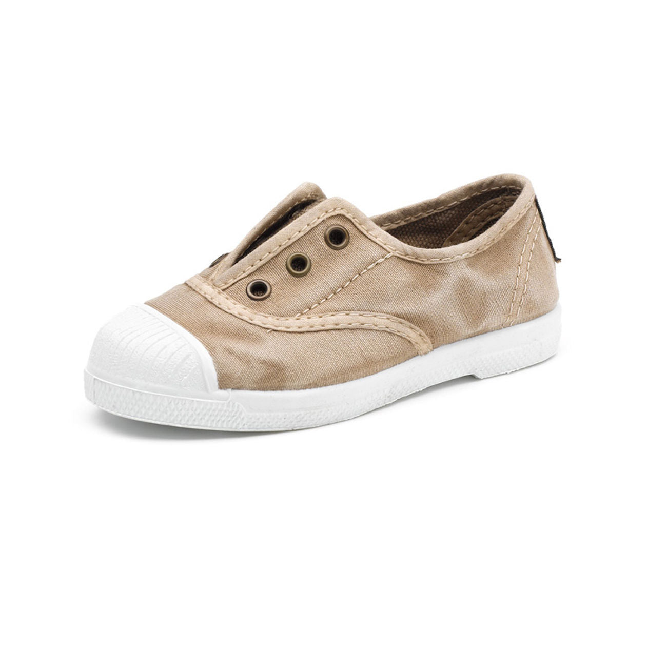 NATURAL WORLD Slip On Old Grape Kids Beige 470E 621 BEIGE 