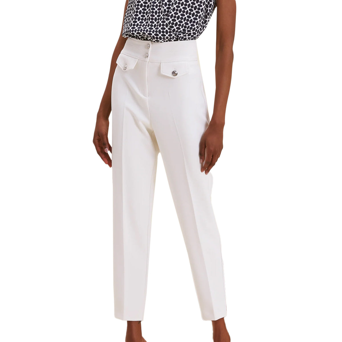 NENETTE Pantaloni Emma Donna Bianco 37BB-EMMA 0001 BIANCO 