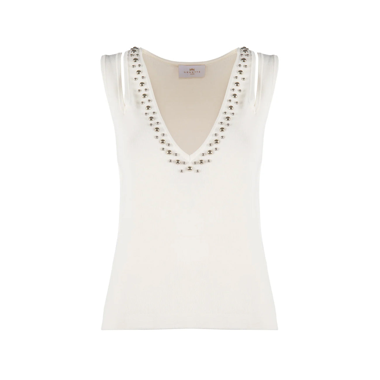 NENETTE Top Mujian Donna Bianco 37BB-MUJIAN 0001 BIANCO 