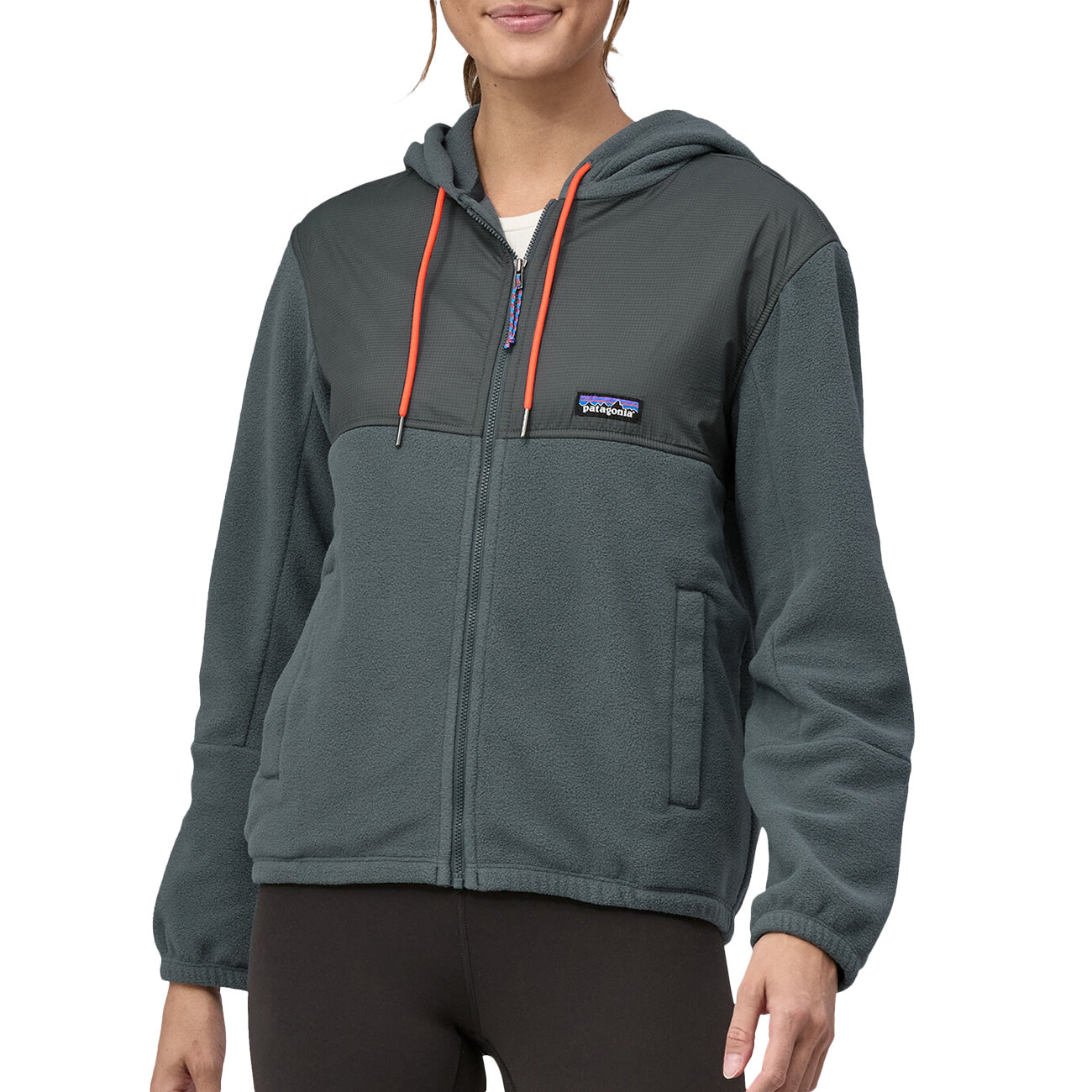 PATAGONIA Felpa Microdini Donna Noveau Green Orange 26270 NGCO NOUVEAU GREEN/ORANGE 