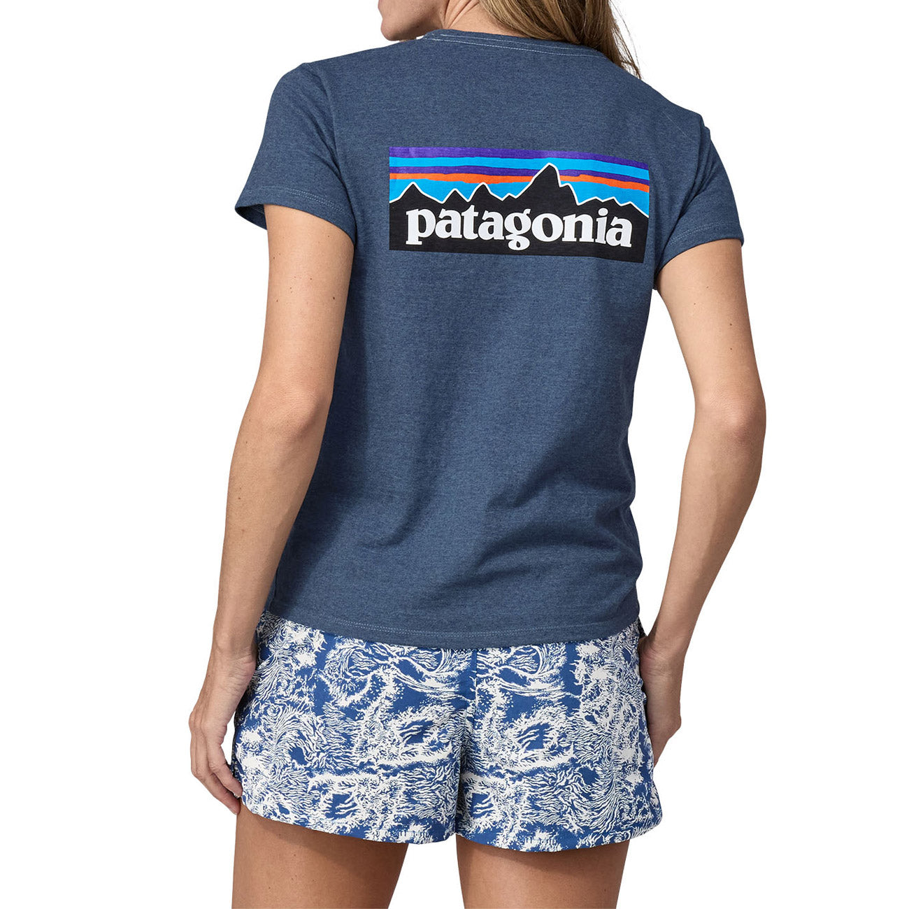 PATAGONIA T-Shirt Logo Responsabili-Tee Donna Utility Blue 37567 UTB UTILITY BLUE 