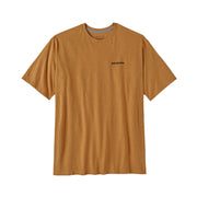 PATAGONIA T-Shirt Logo Responsibili-Tee Uomo Black 38504 POLG P6 OUTLINE GOLDEN CARAMEL 
