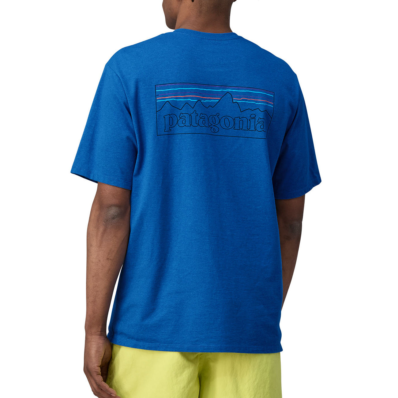 PATAGONIA T-Shirt Logo Responsibili-Tee Uomo Outline Vessel Blue 38504 POLV P6 OUTILINE VESSEL BLUE 