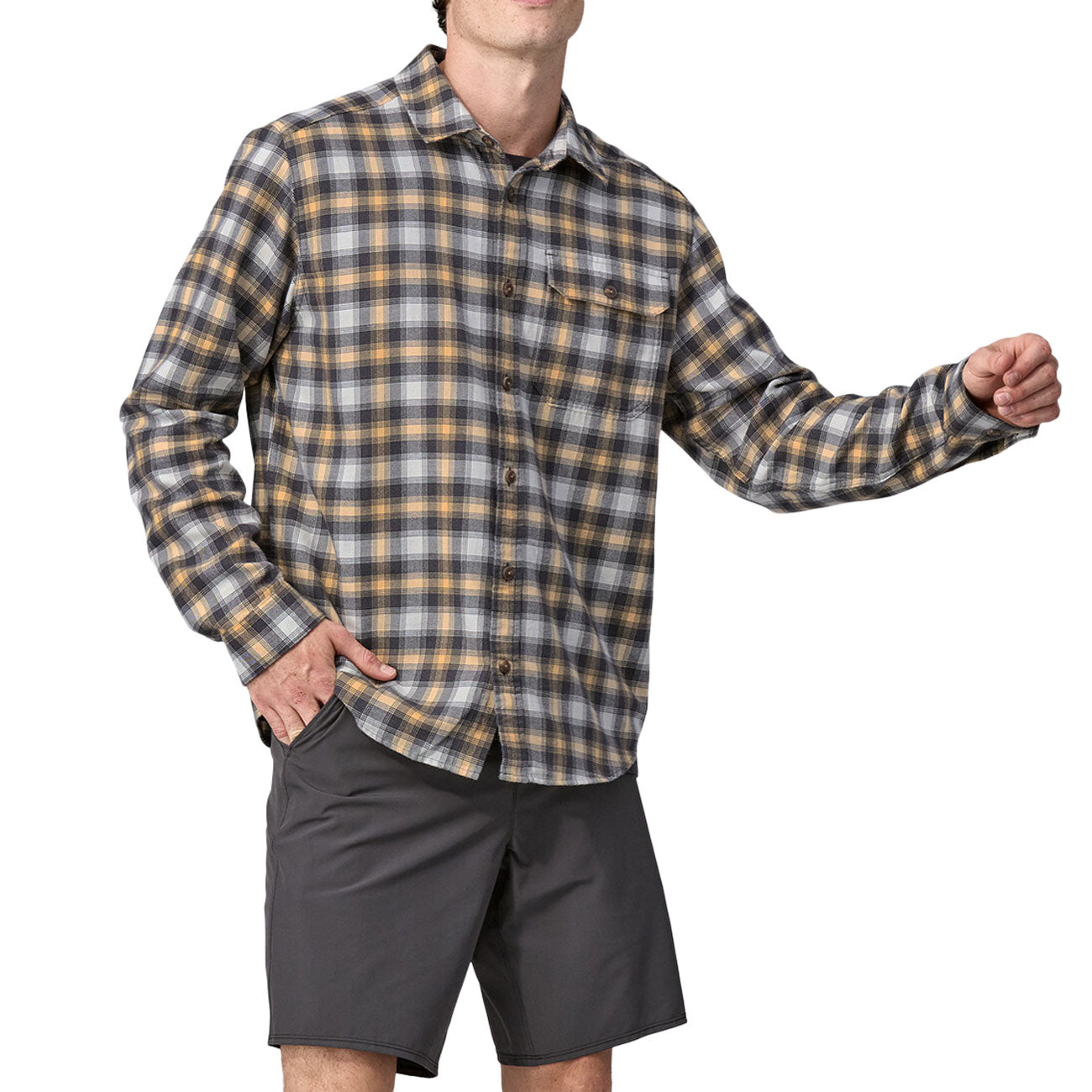 PATAGONIA Camicia Fjord Uomo Sandy Melon 42410 BDSA BEACH DAY: SANDY MELON 