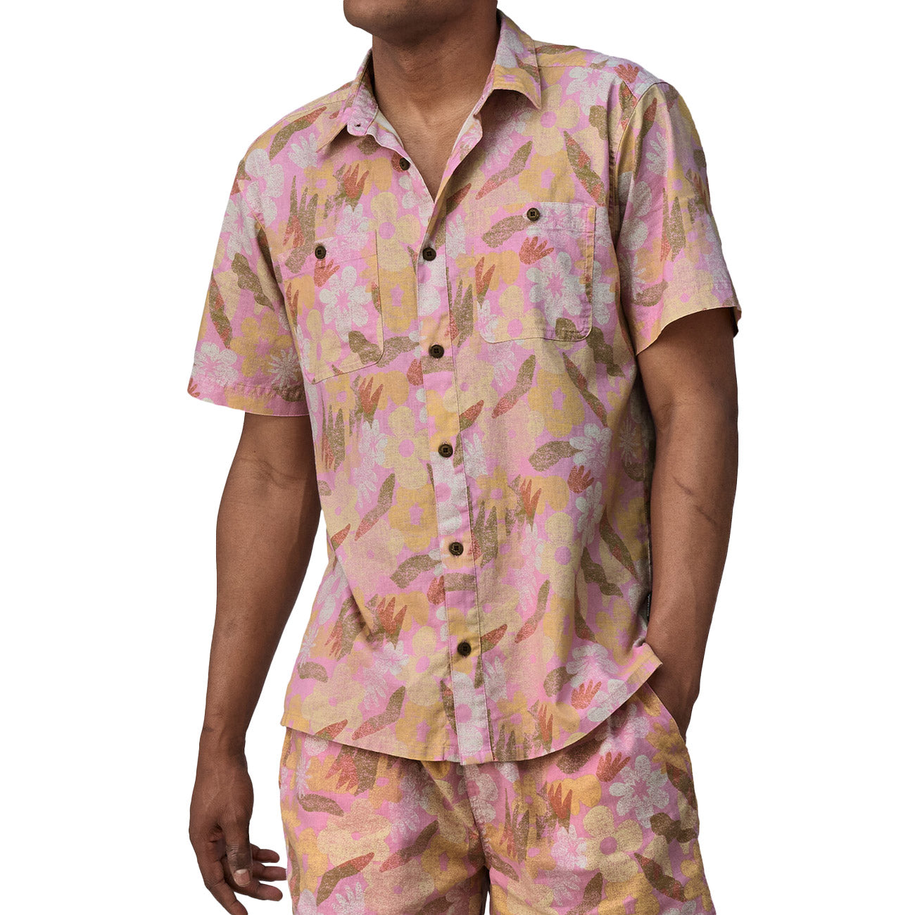 PATAGONIA T-Shirt Back Step Uomo Rosa 53139 CSMA 