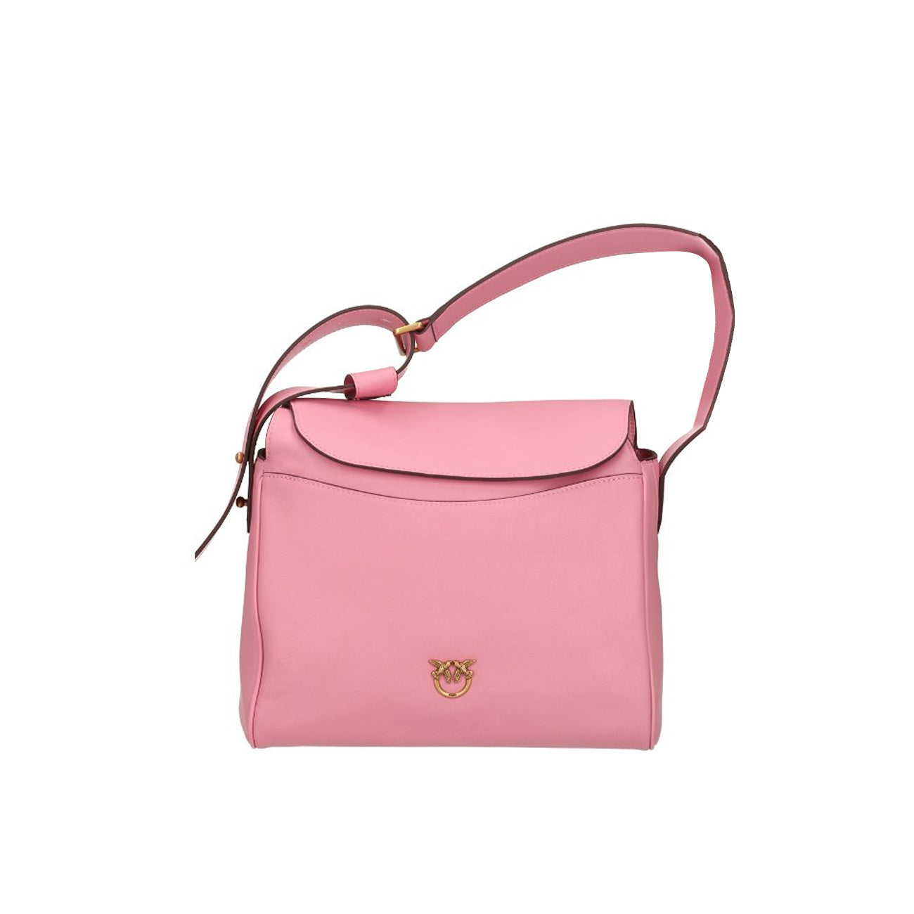 PINKO BAGS Borsa Leaf Hobo Classic Donna Rosa Marino Antique Gold 101442/A0QO P31Q ROSA MARINO/ANTIQUE GOLD 