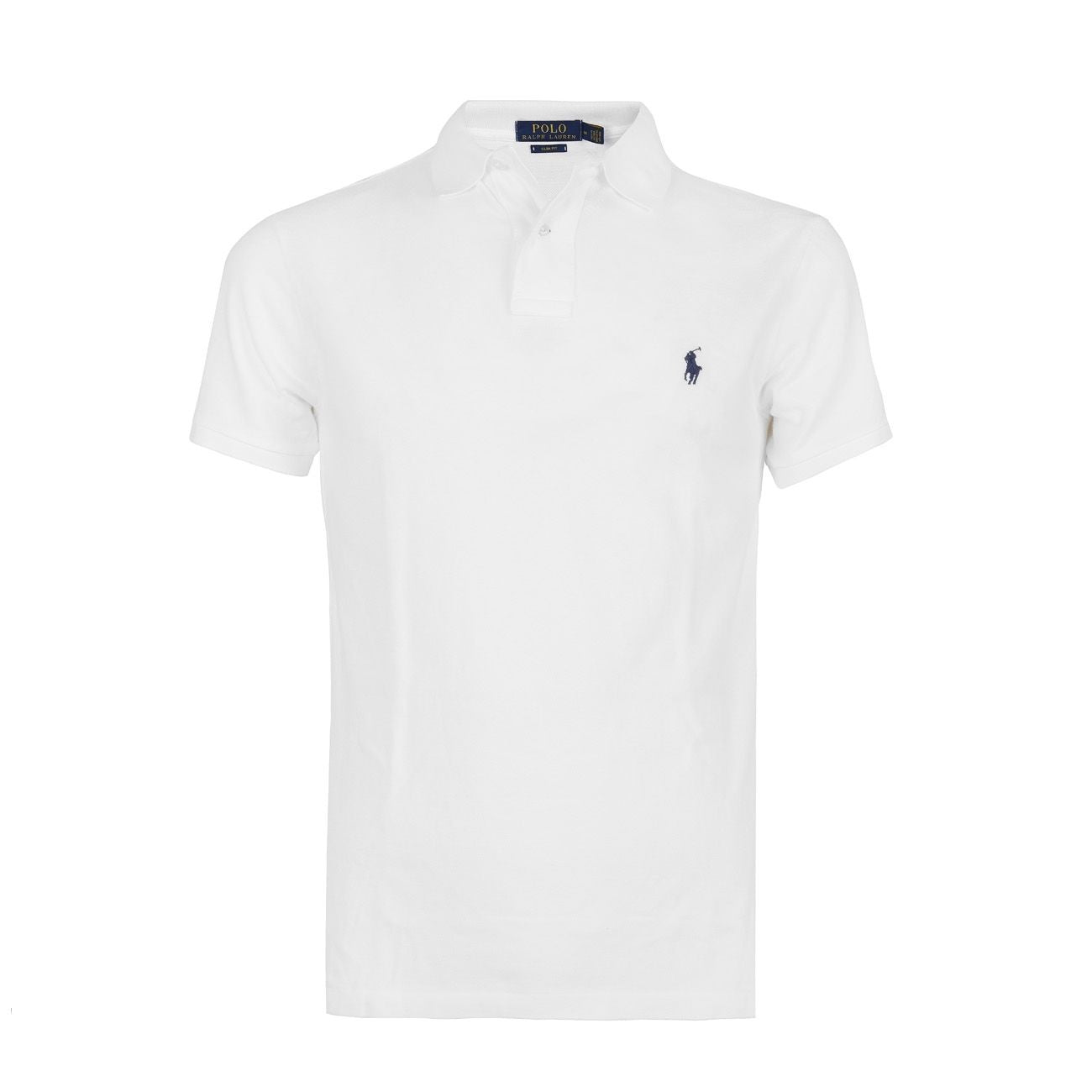 POLO RALPH LAUREN Polo 2-Bottons Slim In Cotone Uomo Bianco 710548797 001 WHITE 