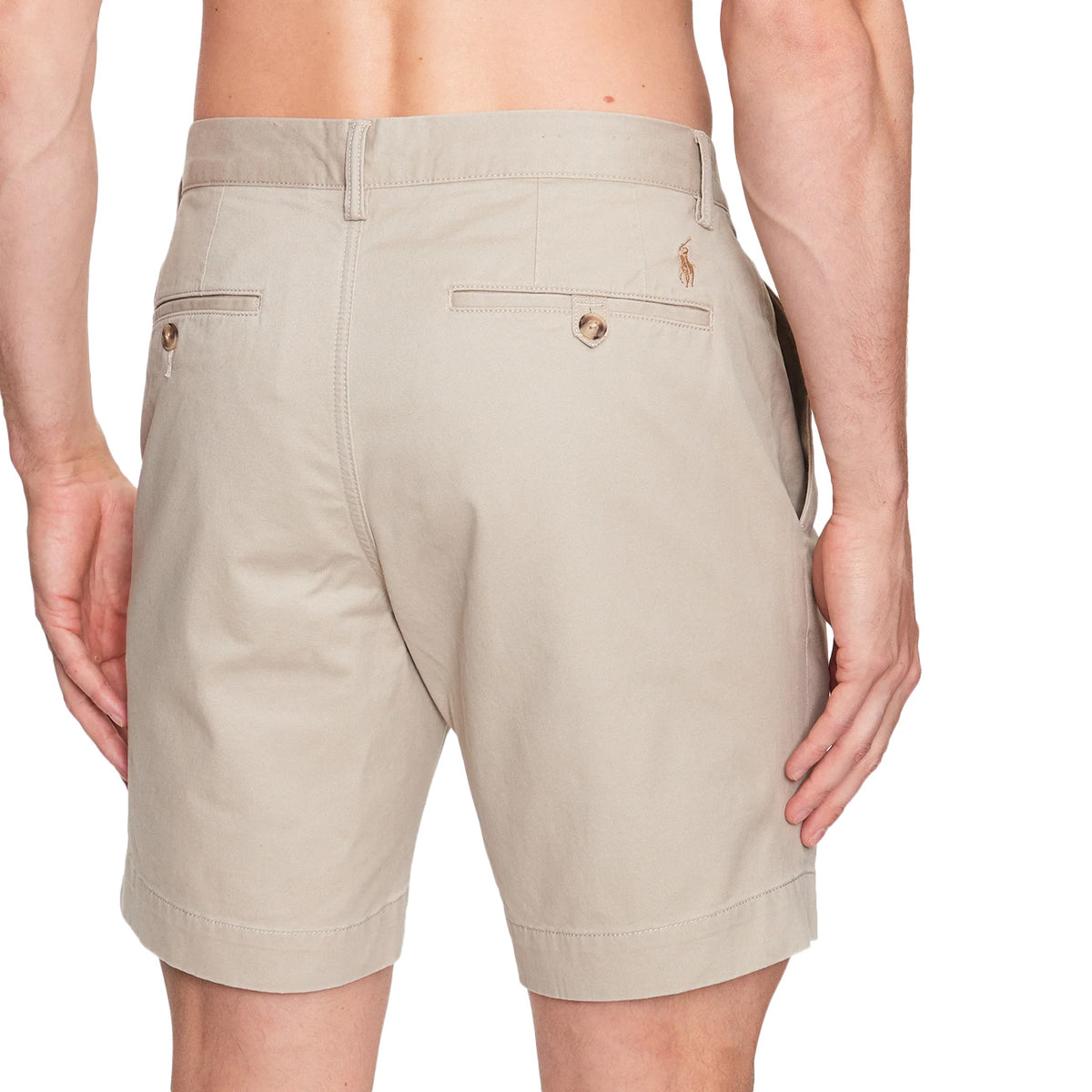 POLO RALPH LAUREN Bermuda Flat Chino Uomo Khaki Tan 710799213 013 KHAKI TAN 