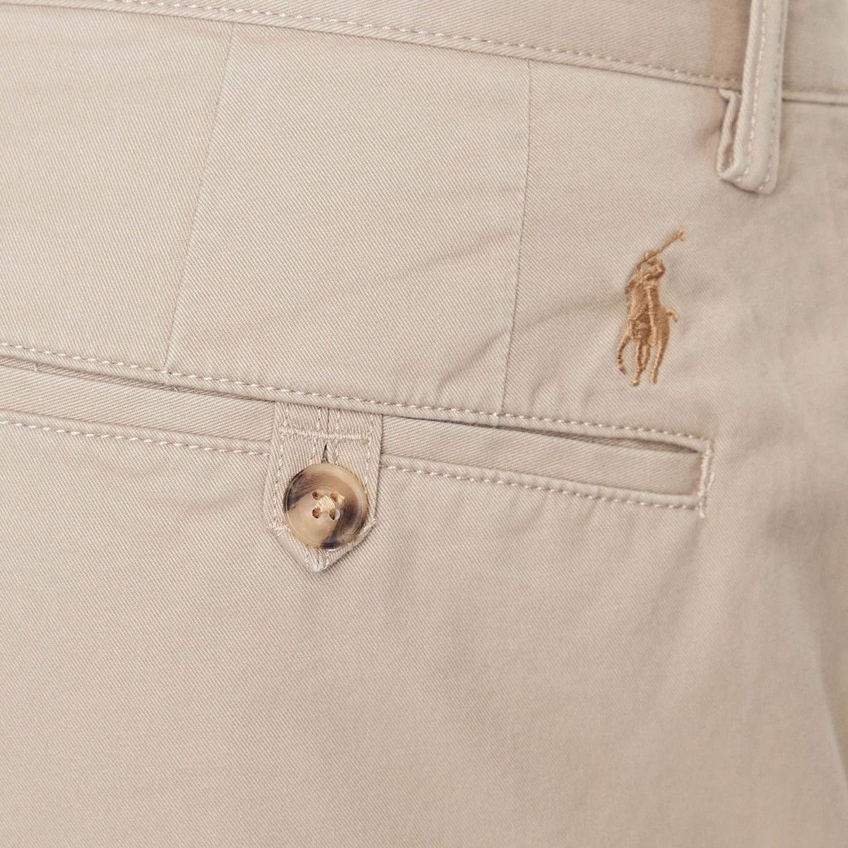 POLO RALPH LAUREN Bermuda Flat Chino Uomo Khaki Tan 710799213 013 KHAKI TAN 