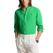 POLO RALPH LAUREN Camicia In Lino Uomo Classic Kelly 710829443 026 CLASSIC KELLY 