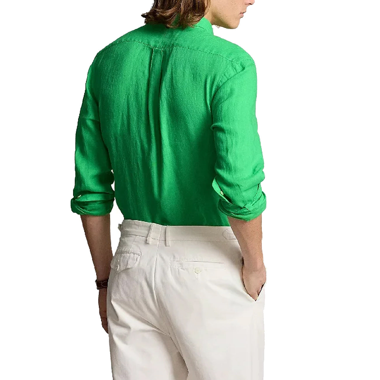 POLO RALPH LAUREN Camicia In Lino Uomo Classic Kelly 710829443 026 CLASSIC KELLY 
