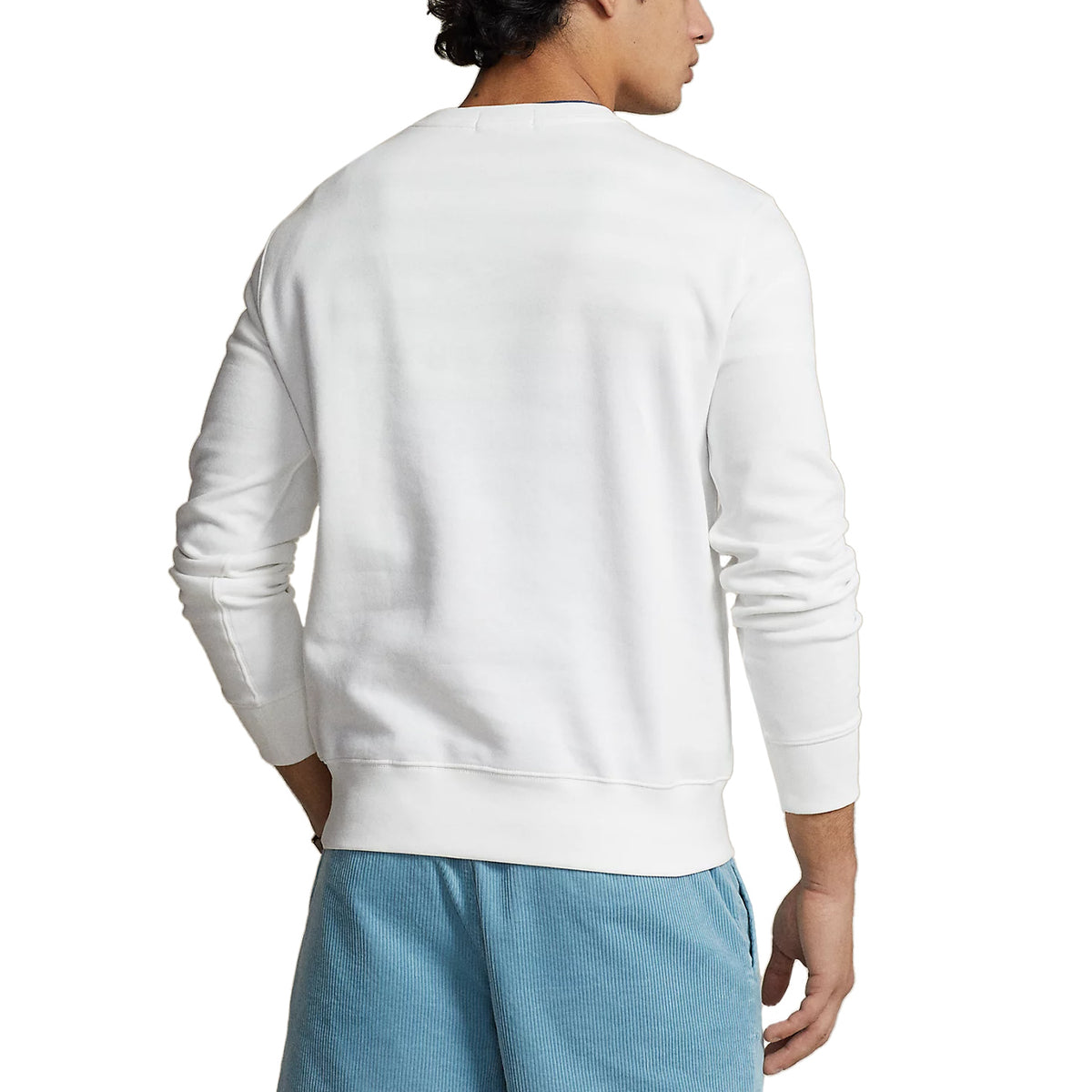 POLO RALPH LAUREN Felpa Orsetto Uomo White Beach Club Bear 710853308 032 SP24 WHITE BEACH CLUB BEAR 