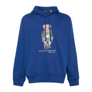 POLO RALPH LAUREN Felpa Orsetto Patch Uomo Beach Royal 710853309 033 SP24 BEACH ROYAL HRTG 