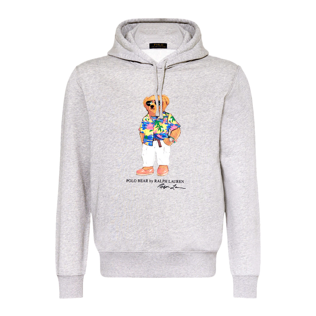 POLO RALPH LAUREN Felpa Orsetto Patch Uomo Andover Beach 710853309 036 SP24 ANDOVER HTHR BEACH BE 