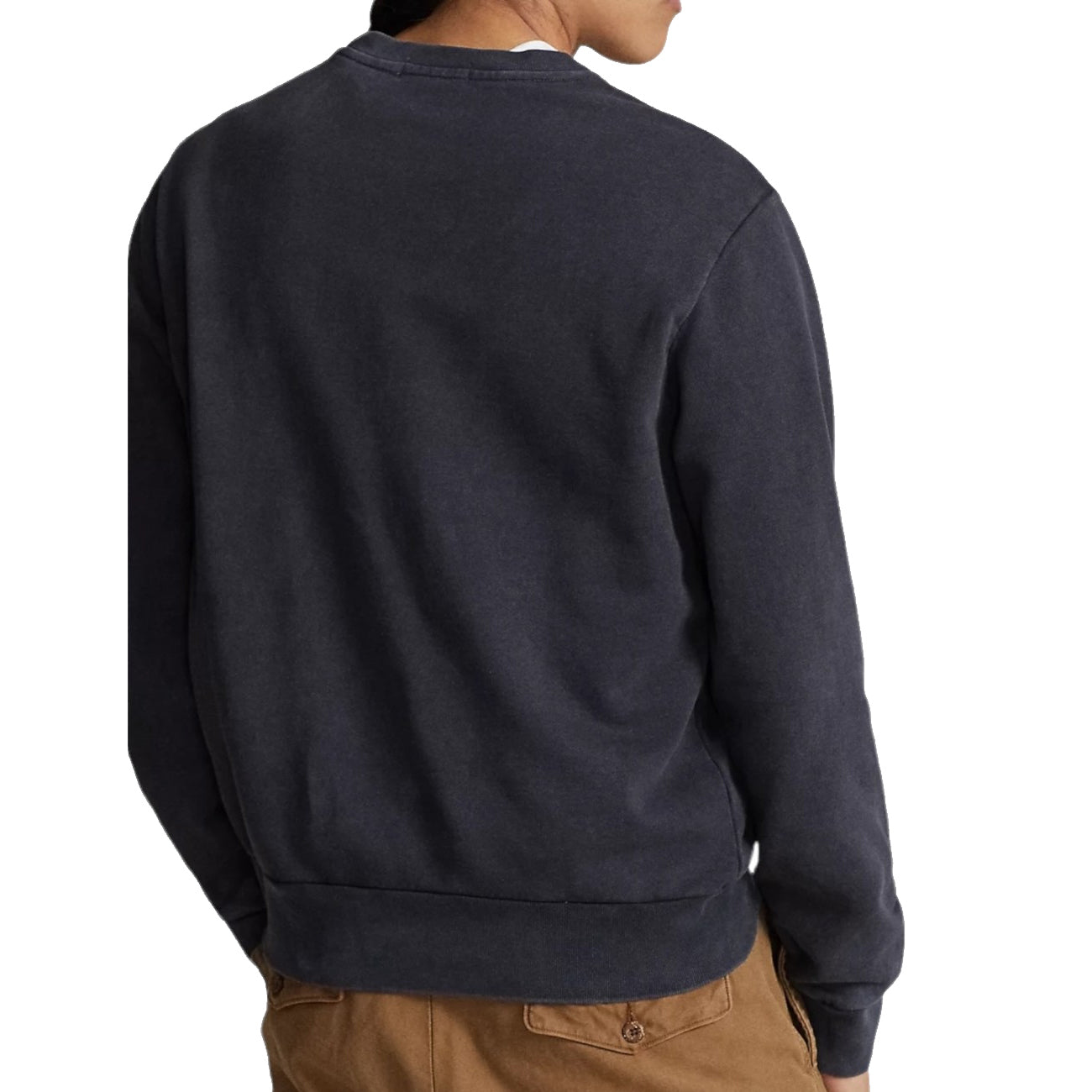 POLO RALPH LAUREN Felpa Girocollo Uomo Faded Black Canvas 710916689 006 FADED BLACK CANVAS 