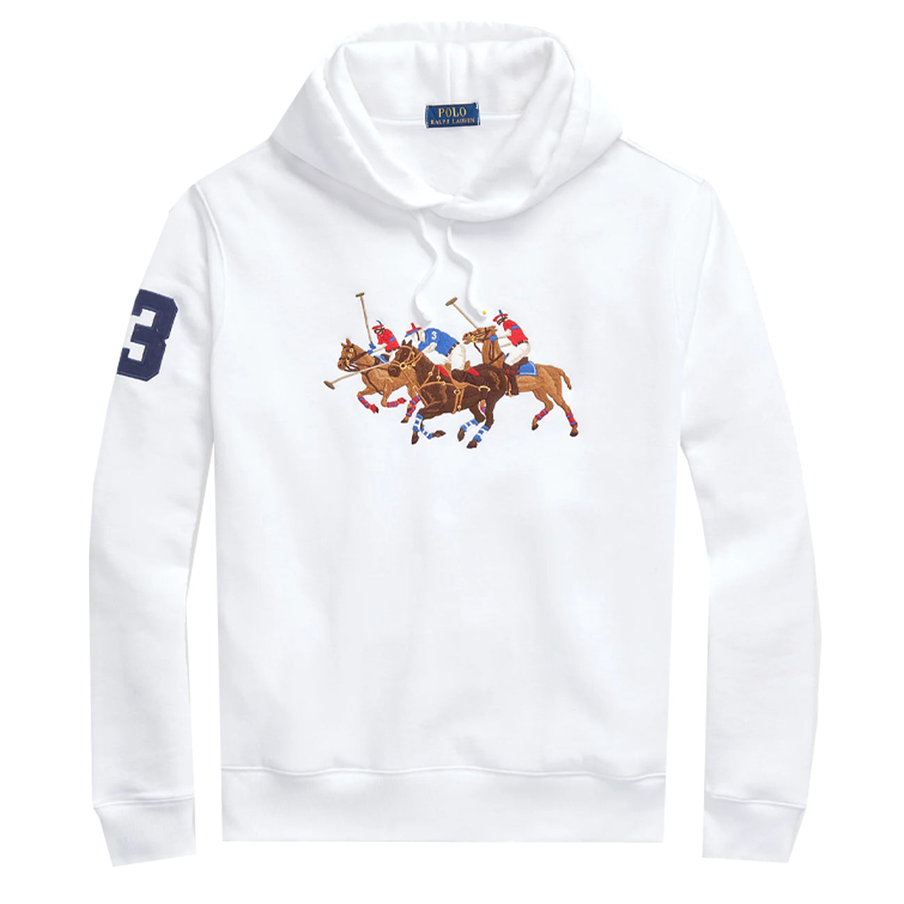 POLO RALPH LAUREN Felpa Con Cappuccio Uomo Bianco 710935536 001 WHITE 