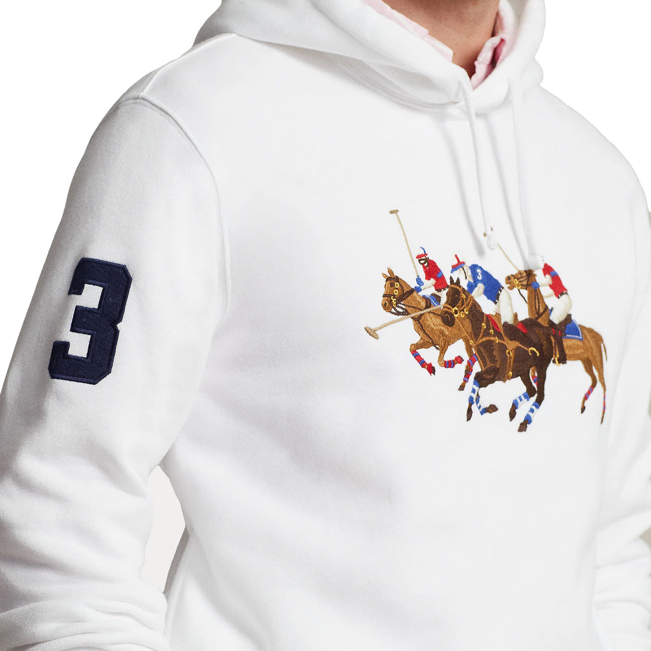 POLO RALPH LAUREN Felpa Con Cappuccio Uomo Bianco 710935536 001 WHITE 