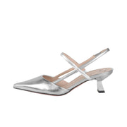 ROBERTO FESTA Chanel Amai Slingback Donna Silver AMAI 164 SILVER 