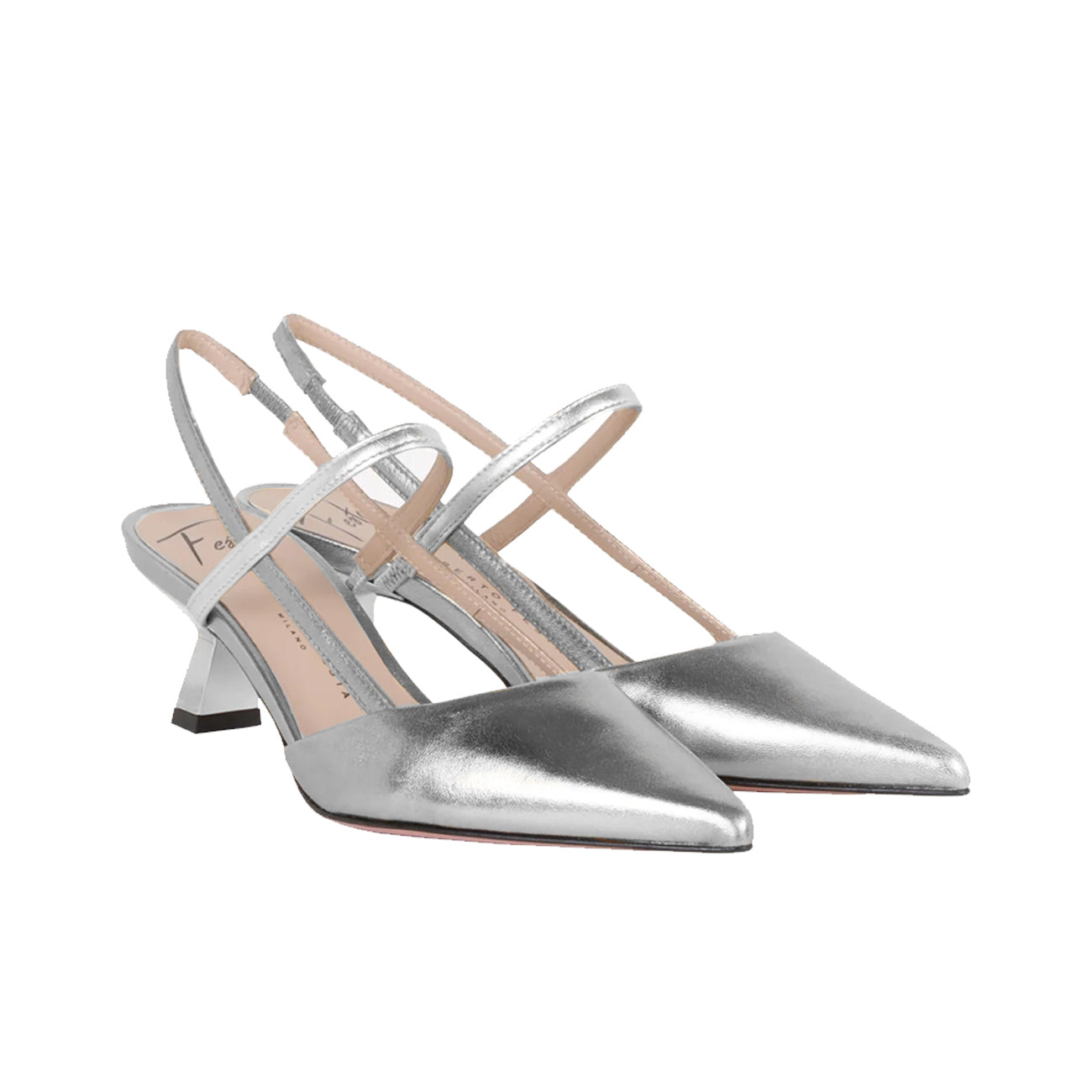 ROBERTO FESTA Chanel Amai Slingback Donna Silver AMAI 164 SILVER 