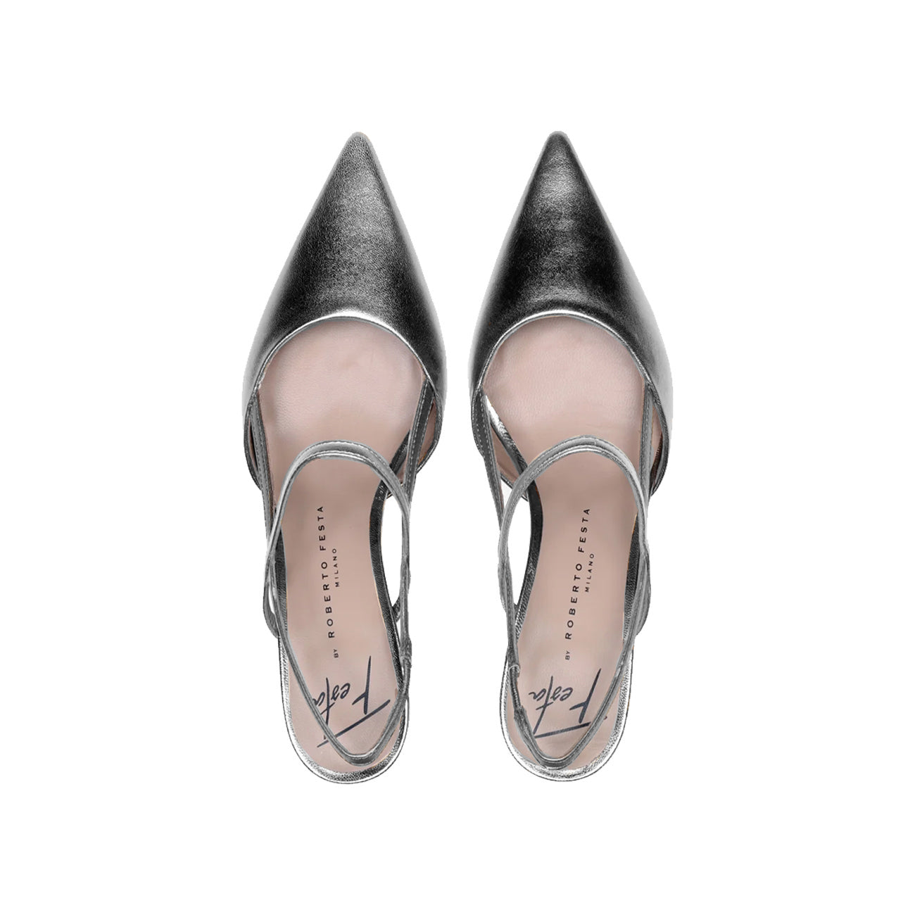 ROBERTO FESTA Chanel Amai Slingback Donna Silver AMAI 164 SILVER 