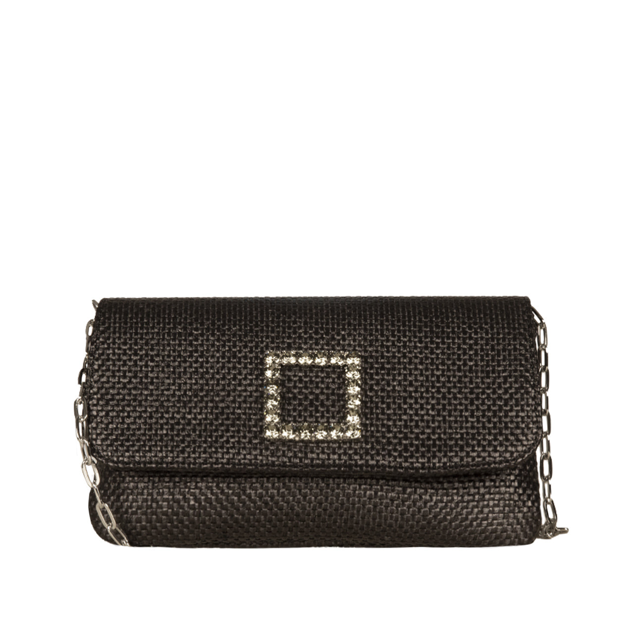 ROBERTO FESTA Pochette Mini Raffia Donna Nero CAPRILUX NERO 