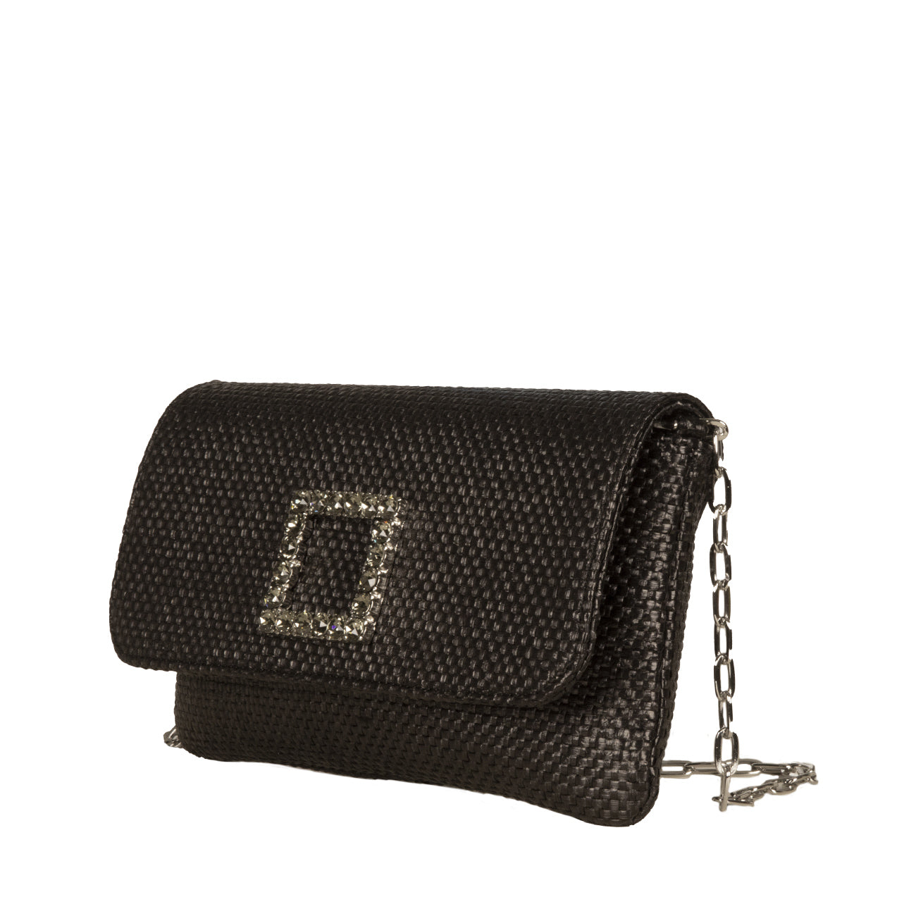 ROBERTO FESTA Pochette Mini Raffia Donna Nero CAPRILUX NERO 