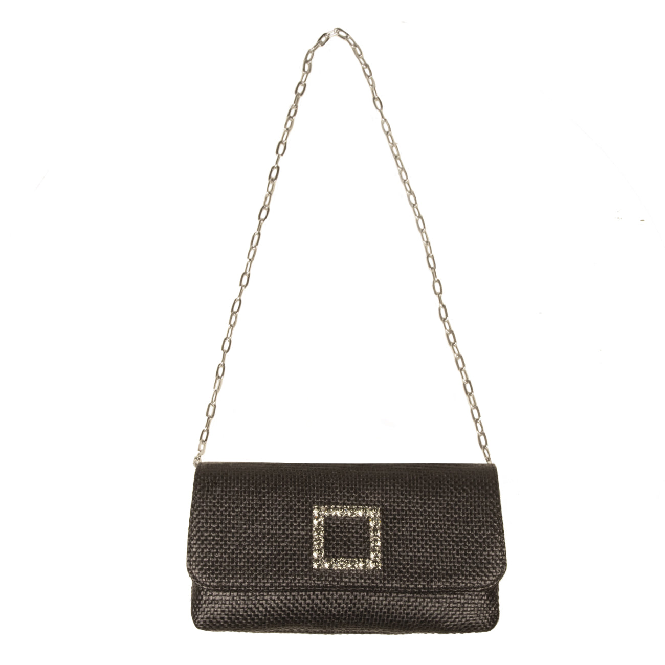 ROBERTO FESTA Pochette Mini Raffia Donna Nero CAPRILUX NERO 