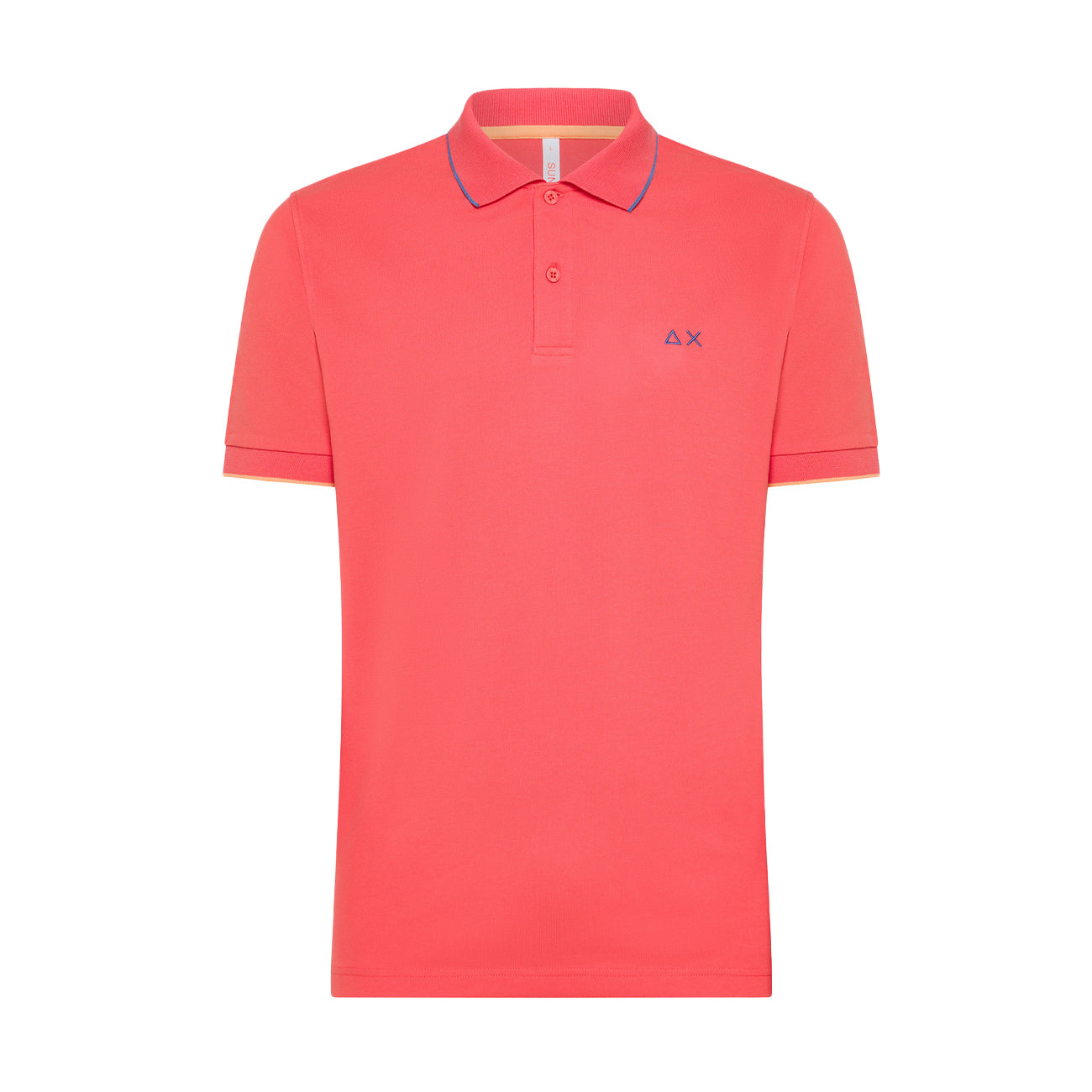 SUN68 Polo Profili Sul Collo Uomo Lampone A34113 92 LAMPONE 