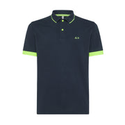 SUN68 Polo Profili Fluo Uomo Navy Blue A34120 07 NAVY BLUE 