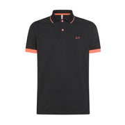 SUN68 Polo Profili Fluo Uomo Nero A34120 11 NERO 