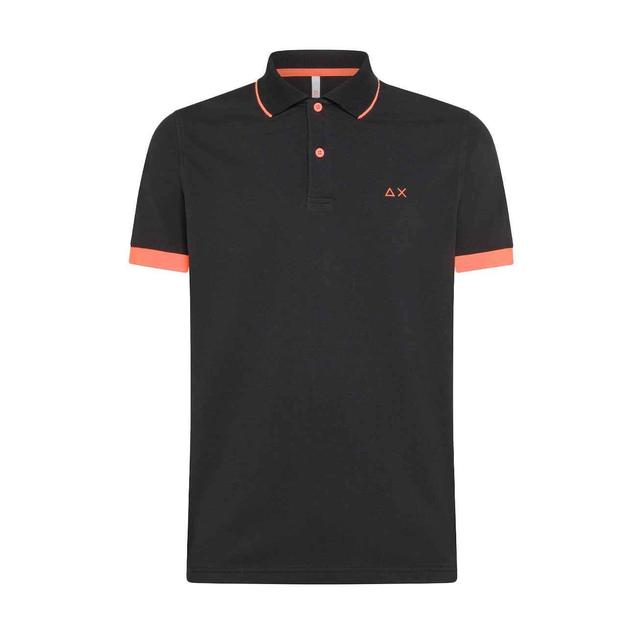 SUN68 Polo Profili Fluo Uomo Nero A34120 11 NERO 