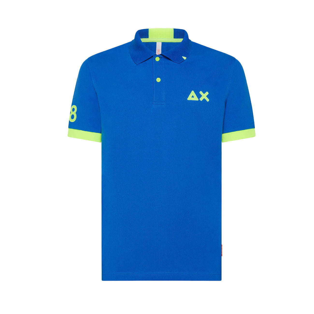 SUN68 Polo Logo Fluo Uomo Royal A34122 58 ROYAL 
