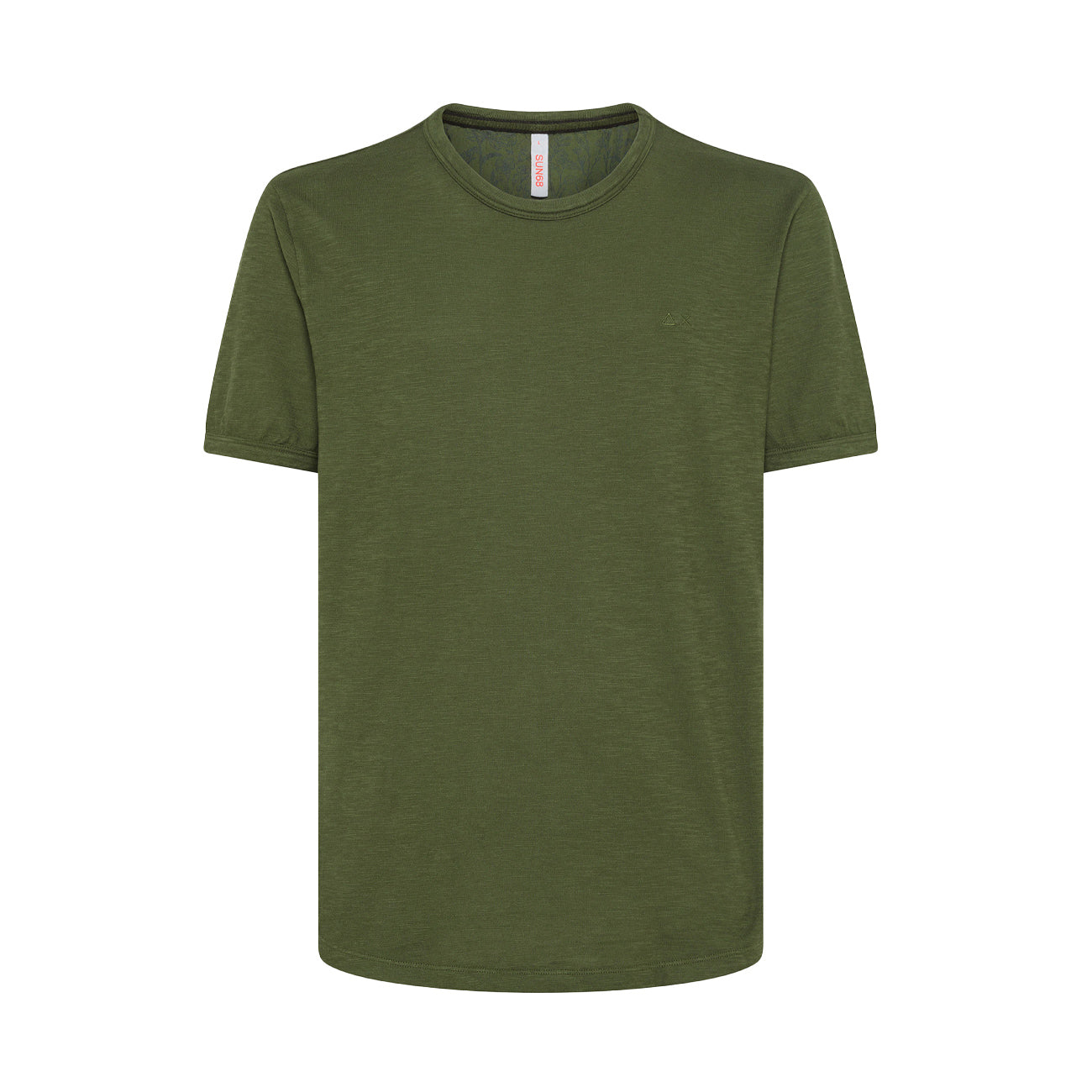 SUN68 T-Shirt Round Bottom Uomo Verde T34118 37 VERDE 