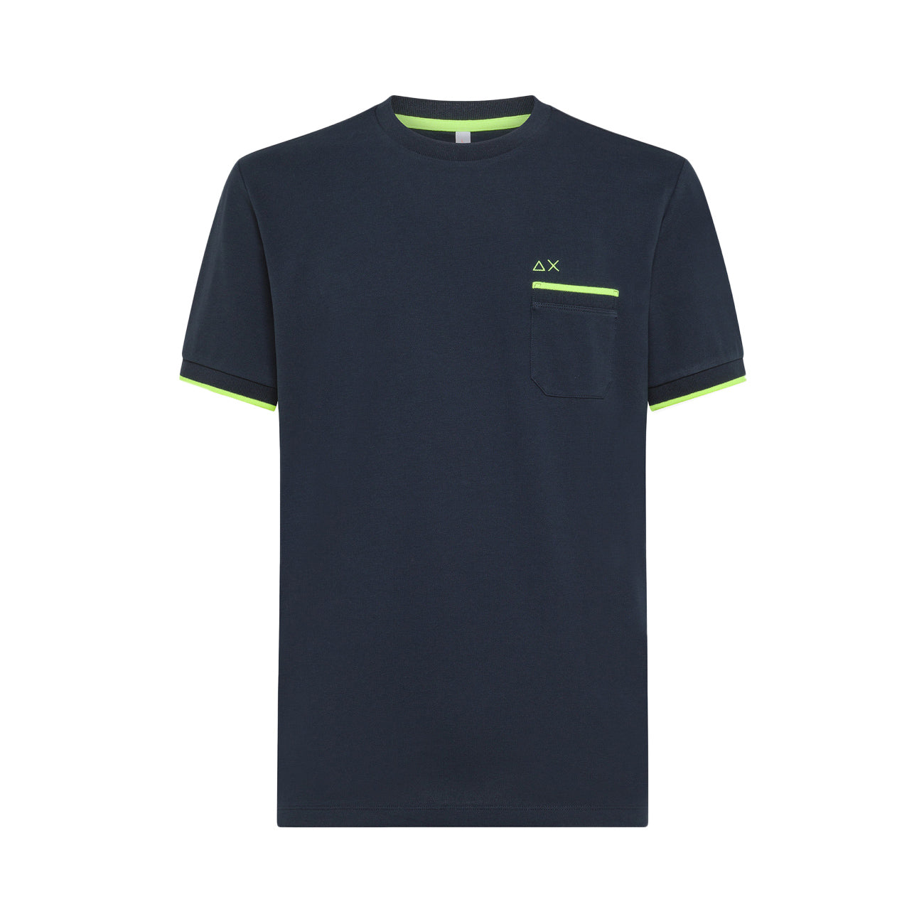 SUN68 T-Shirt Profili Sottili Uomo Navy Blue T34124 07 NAVY BLUE 