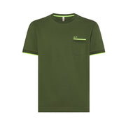 SUN68 T-Shirt Profili Sottili Uomo Verde T34124 37 VERDE 