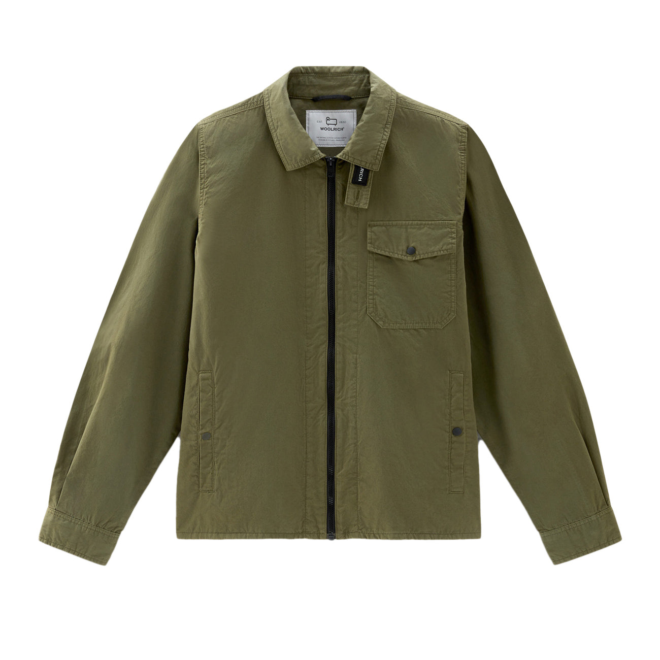 WOOLRICH Overshirt Garbadine Uomo Lake Olive CFWOOS0113MRUT3665 6178 LAKE OLIVE 